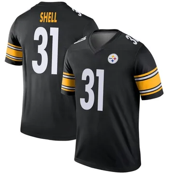 Youth Donnie Shell Pittsburgh Steelers Legend Black Jersey