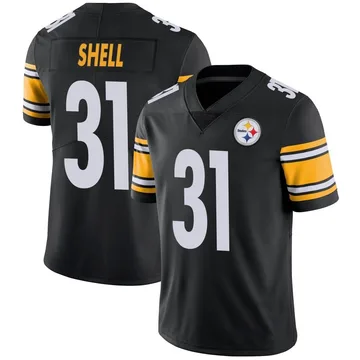 Youth Donnie Shell Pittsburgh Steelers Limited Black Team Color Vapor Untouchable Jersey