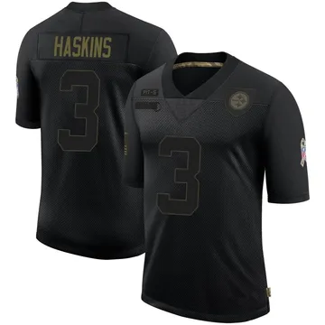 Youth Dwayne Haskins Pittsburgh Steelers Limited Black 2020 Salute To Service Jersey