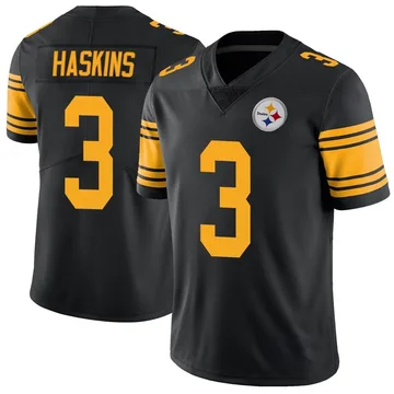 Youth Dwayne Haskins Pittsburgh Steelers Limited Black Color Rush Jersey