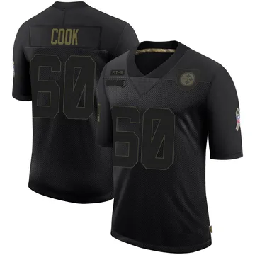 Youth Dylan Cook Pittsburgh Steelers Limited Black 2020 Salute To Service Jersey