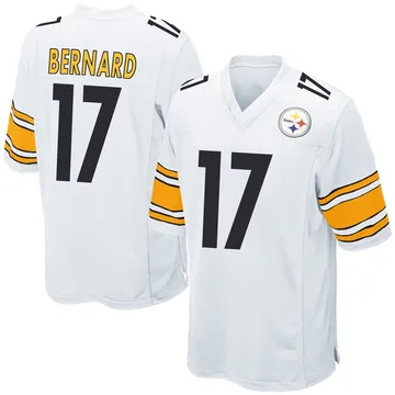Youth Germie Bernard Pittsburgh Steelers Game White Jersey