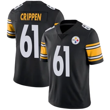 Youth Greg Crippen Pittsburgh Steelers Limited Black Team Color Vapor Untouchable Jersey