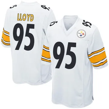 Youth Greg Lloyd Pittsburgh Steelers Game White Jersey