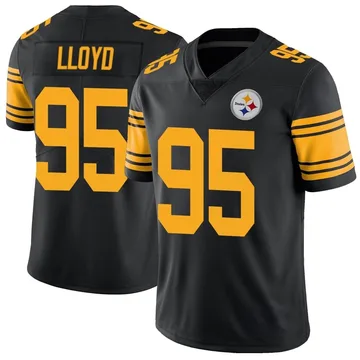 Youth Greg Lloyd Pittsburgh Steelers Limited Black Color Rush Jersey