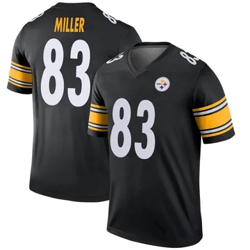 Youth Heath Miller Pittsburgh Steelers Legend Black Jersey