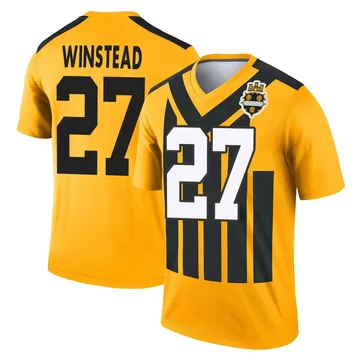 Youth Isaiah Winstead Pittsburgh Steelers Legend Gold Alternate 1933 Throwback Performance Jersey