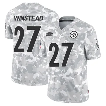 Youth Isaiah Winstead Pittsburgh Steelers Limited Arctic Camo 2024 Salute to Service Jersey