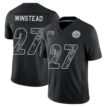 Youth Isaiah Winstead Pittsburgh Steelers Limited Black 2026 Salute to Service Stitched Jersey