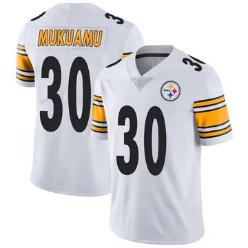 Youth Israel Mukuamu Pittsburgh Steelers Limited White Vapor Untouchable Jersey