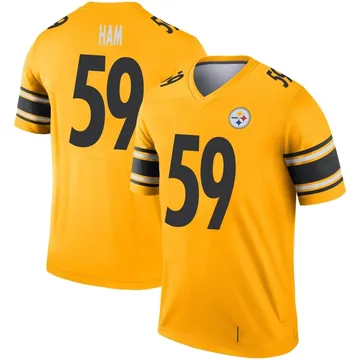 Youth Jack Ham Pittsburgh Steelers Legend Gold Inverted Jersey