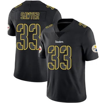 Youth Jack Sawyer Pittsburgh Steelers Limited Black Impact Jersey