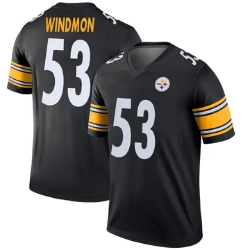Youth Jacoby Windmon Pittsburgh Steelers Legend Black Jersey