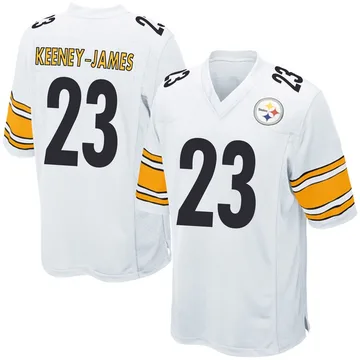 Youth Jakobie Keeney-James Pittsburgh Steelers Game White Jersey