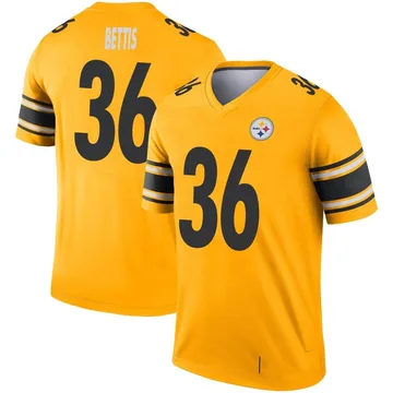 Youth Jerome Bettis Pittsburgh Steelers Legend Gold Inverted Jersey