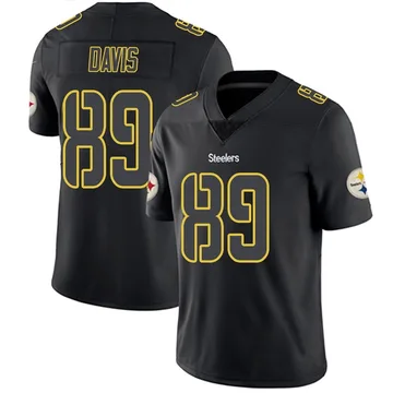 Youth Joaquin Davis Pittsburgh Steelers Limited Black Impact Jersey