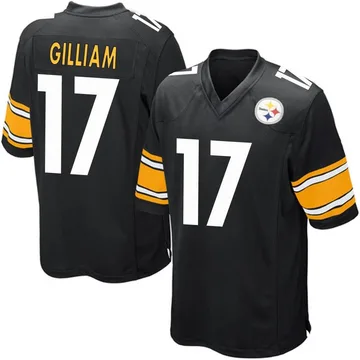 Youth Joe Gilliam Pittsburgh Steelers Game Black Team Color Jersey