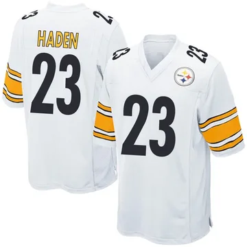 Youth Joe Haden Pittsburgh Steelers Game White Jersey