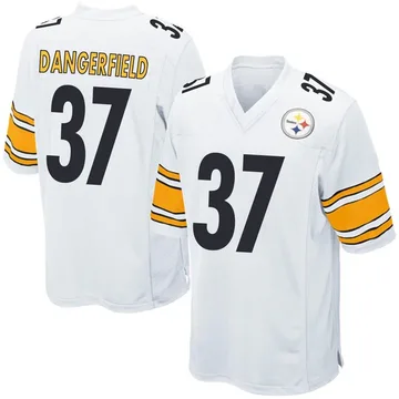 Youth Jordan Dangerfield Pittsburgh Steelers Game White Jersey