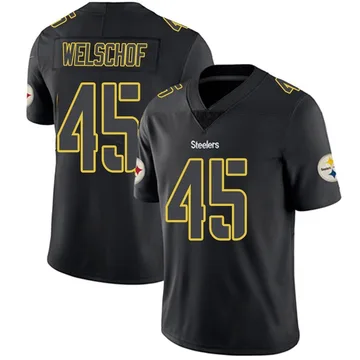 Youth Julius Welschof Pittsburgh Steelers Limited Black Impact Jersey
