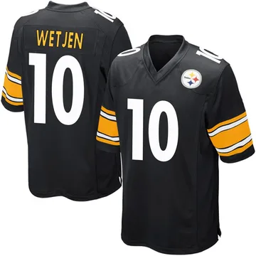 Youth Kaden Wetjen Pittsburgh Steelers Game Black Team Color Jersey