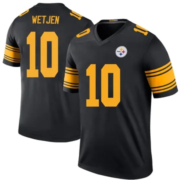 Youth Kaden Wetjen Pittsburgh Steelers Legend Black Color Rush Jersey