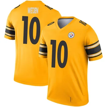 Youth Kaden Wetjen Pittsburgh Steelers Legend Gold Inverted Jersey