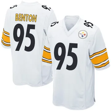 Youth Keeanu Benton Pittsburgh Steelers Game White Jersey