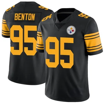Youth Keeanu Benton Pittsburgh Steelers Limited Black Color Rush Jersey