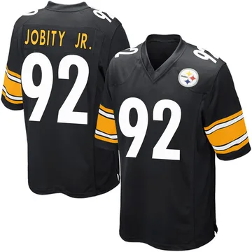Youth Kevin Jobity Jr. Pittsburgh Steelers Game Black Team Color Jersey