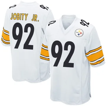 Youth Kevin Jobity Jr. Pittsburgh Steelers Game White Jersey
