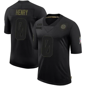 Youth KJ Henry Pittsburgh Steelers Limited Black 2020 Salute To Service Jersey