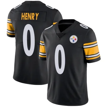 Youth KJ Henry Pittsburgh Steelers Limited Black Team Color Vapor Untouchable Jersey