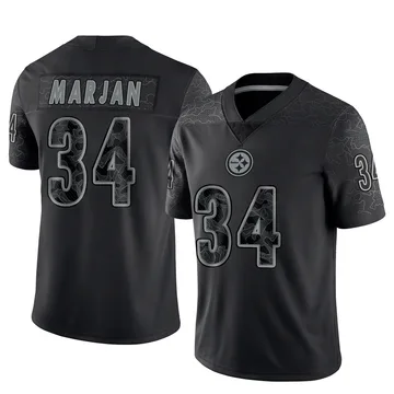 Youth Laith Marjan Pittsburgh Steelers Limited Black Reflective Jersey