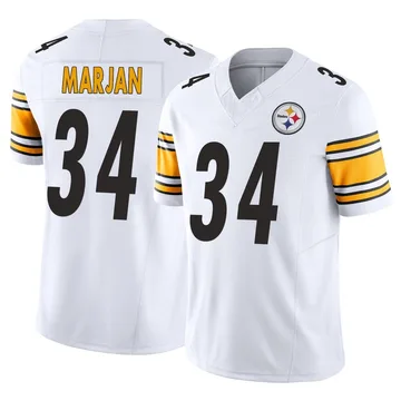Youth Laith Marjan Pittsburgh Steelers Limited White Vapor F.U.S.E. Jersey