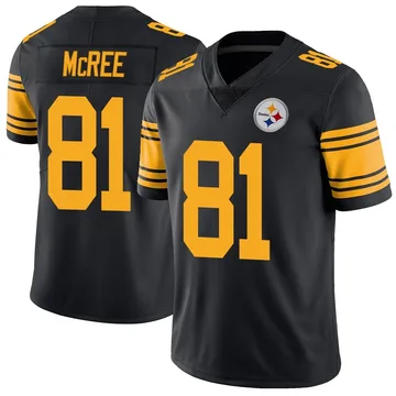 Youth Lake McRee Pittsburgh Steelers Limited Black Color Rush Jersey