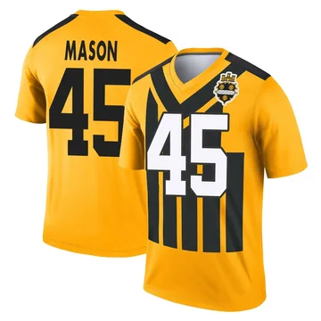 Youth Lance Mason Pittsburgh Steelers Legend Gold Alternate 1933 Throwback Performance Jersey