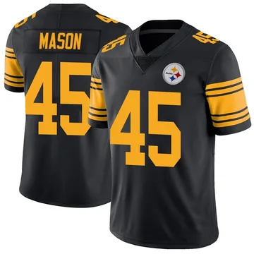 Youth Lance Mason Pittsburgh Steelers Limited Black Color Rush Jersey