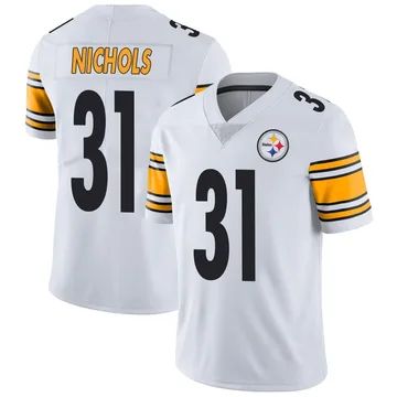 Youth Lew Nichols Pittsburgh Steelers Limited White Vapor Untouchable Jersey