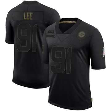 Youth Logan Lee Pittsburgh Steelers Limited Black 2020 Salute To Service Jersey