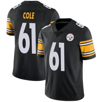 Youth Mason Cole Pittsburgh Steelers Limited Black Team Color Vapor Untouchable Jersey