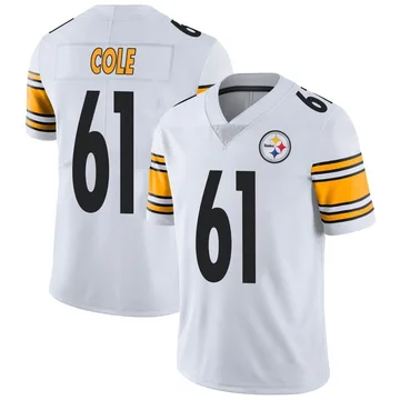 Youth Mason Cole Pittsburgh Steelers Limited White Vapor Untouchable Jersey