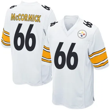 Youth Mason McCormick Pittsburgh Steelers Game White Jersey