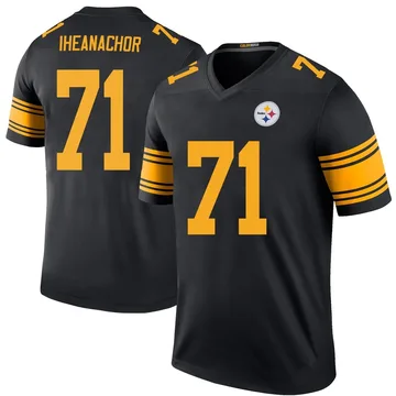 Youth Max Iheanachor Pittsburgh Steelers Legend Black Color Rush Jersey