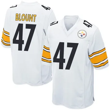 Youth Mel Blount Pittsburgh Steelers Game White Jersey