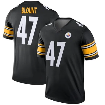 Youth Mel Blount Pittsburgh Steelers Legend Black Jersey