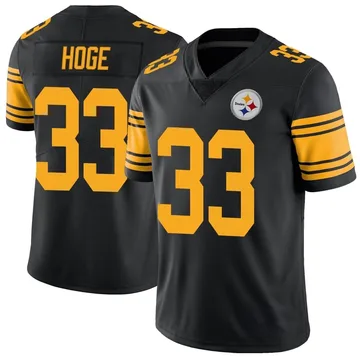 Youth Merril Hoge Pittsburgh Steelers Limited Black Color Rush Jersey
