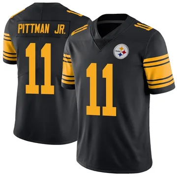 Youth Michael Pittman Jr. Pittsburgh Steelers Limited Black Color Rush Jersey