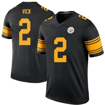 Youth Mike Vick Pittsburgh Steelers Legend Black Color Rush Jersey