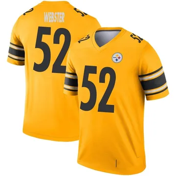 Youth Mike Webster Pittsburgh Steelers Legend Gold Inverted Jersey